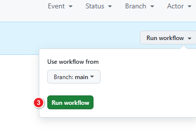 Run the workflow